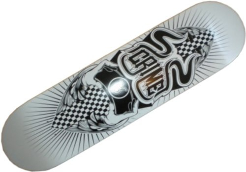 Crime Skateboard Deck White Mod1 - Profi Skateboard Deck 7.625 inch - USA