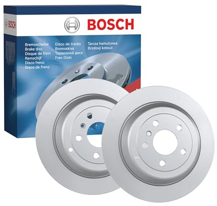 Bosch BD1183 Brake Disc Set - 330.2 mm - Rear Axle - 1 Set of 2 Discs | Vented High-Carbon Discs - ECE-R90 Certified - Great Cooling and Noise Suppression, Advanced Corrosion protected