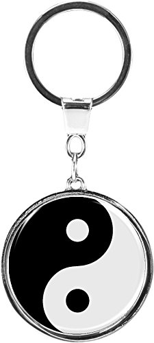 metALUm Schlüsselanhänger aus Metall/Buddhismus/Yin Yang / 6669001SJ