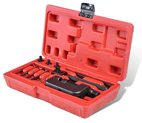 vidaXL Remachadora para Cadenas de Moto Herramienta Cortador Acero Motocicleta