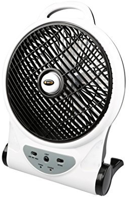 10 Fan Rechargeable GCL-F10R-D 12V-240V Integrated 40 LED 33x11x48cm 2.2kg Two fan speeds, Portable Fan Rechargeable Desk Fan Cooling Fan for Home and Office,Indoor and Outdoor Use