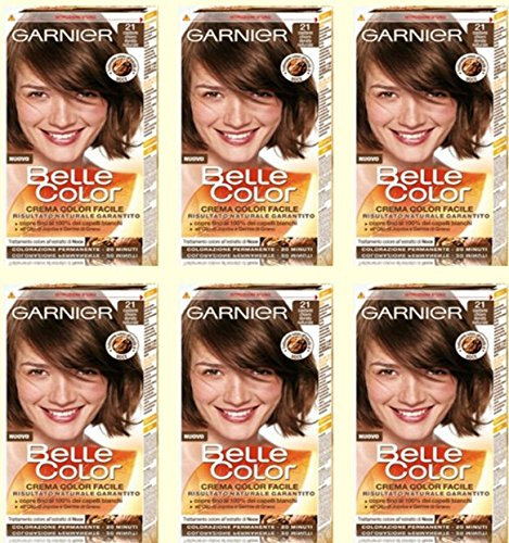 6 x Garnier Belle Color 21 – Hellbraun Gold Haarfärbung