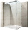 Durovin Bathrooms 1200 x 800mm L Shape Rectangular Frameless Shower Enclosure - Sliding Door - 8mm Safety Clear Glass with Acrylic Shower Tray