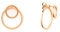 Heideman Ohrringe Circle Damen Ewiger Kreis - Edelstahl - Ohrstecker gold und roségold farbend glänzend - runde Ohrringe Stecker für Frauen - 2 in 1 Ohrschmuck - Doppelohrringe vorne und hinten