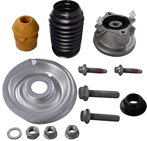 BESTPRICE 1x Domlager vorne links oder rechts passend + 1x Federteller & Staubschutzsatz Stoßdämpfer Kompatibel mit M ERCEDES-BENZ A-Klasse (W168)