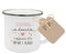 Einschulung Mädchen Geschenk - Tasse Einschulung Du bist 1. Klasse mit Name und Einschulungsdatum für Jungen und Mädchen Schulkind 2025 Emaille Tasse Manufaktur Liebevoll