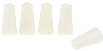 Gazechimp 5X Silikonstopfen Konische Stopfen Stöpsel Pfropf Abdeckstopfen Gummistopfen Lebensmittelecht - Weiß 9-13mm