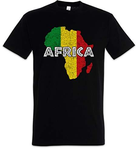Urban Backwoods Rasta Africa Herren T-Shirt Schwarz Größe L