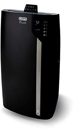 De'Longhi Black Portable Air Cooler with Remote Control and Dehumidifier