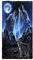 Große Strandtücher XXL Badetuch Schnell Trocknend Wasseraufnahme Extra Microfiber,3D Wolf Mond Traumfänger Motiv Handtuch Kinder Jugend Herren Erwachsene Kuscheldecke (Blau,150 x 200 cm)