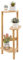 UNHO Porte Plante en Bambou: Etagère Plantes à 3 Niveaux Escalier Plantes sur Pieds Intérieur Extérieur pour Balcon Jardin Bureau Salon Brun 75cmx32cmx27.5cmx17cm Charge Maximale 10kgx3