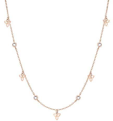 Tamaris Damen Halskette in Roségold aus Edelstahl TJ-0003-N-45