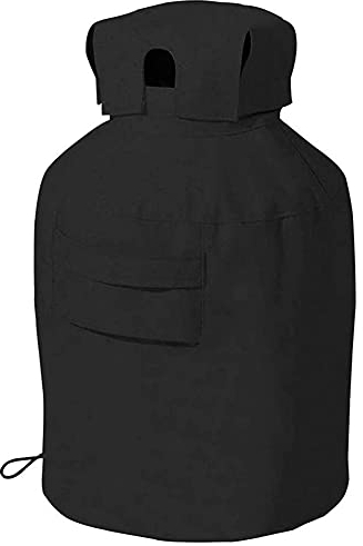 JQDZX Housse pour réservoir de Propane, 210D Oxford Housse De Protection Imperméable Anti-UV Résistant Au Vent Bouteille de gaz Propane Couvercle avec Poche de Rangement, pour Jardin extérieur (30lb)