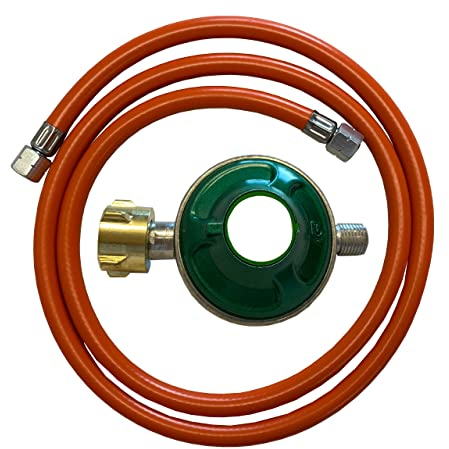 Gasschlauch200 cm + 50 mbar Regler + Gasflaschenschlüssel
