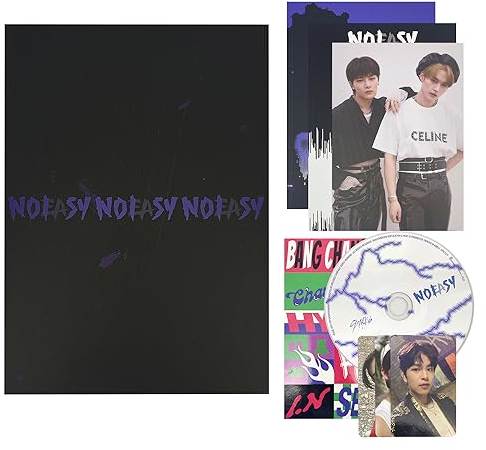 STRAY KIDS THE 2ND ALBUM - NOEASY [ Standard ver. / B Type ] Photobook + Lyrics Book + CD-R + Sticker + Unit Folded Poster + Photocards + Double Sided Photocard