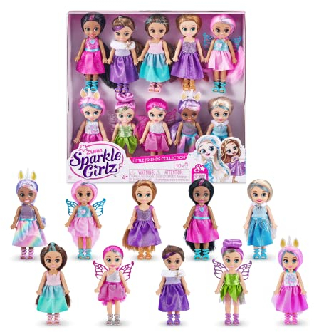 Sparkle Girlz-Dolls-4.7-Fantasy Little Friend Collection Set of 10