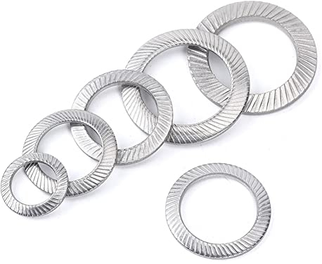 CONPHERON Sicherungsscheiben Edelstahl A2 Anti-Rutsch Sicherungsscheibe Edelstahlscheiben M20, 6 pcs