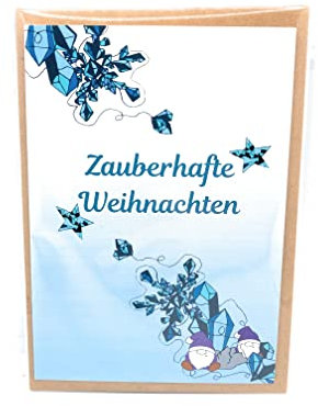 Weihnachtskarte Wichtel // Weihnachtskarte Klappkarte