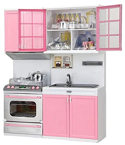 Sharplace e de Jeu de Cuisine Réfrigérateur Cuisinière évier, Rose