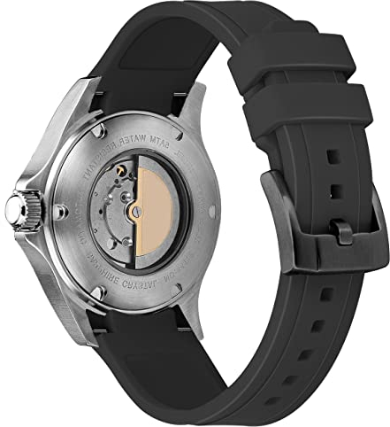 Kai Tian 20mm Edle Gebogene Band Gummi Schwarze (schwarze Schnalle) Uhrenarmband Fit Uhrenarmband für Männer Frauen