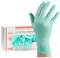 DE Healthcare Products – Latex-Einmalhandschuhe mit Aloe Vera (100 Stück), puderfrei, unsteril, hydralisierend, apfelgrüne Handschuhe für beide Hände, S