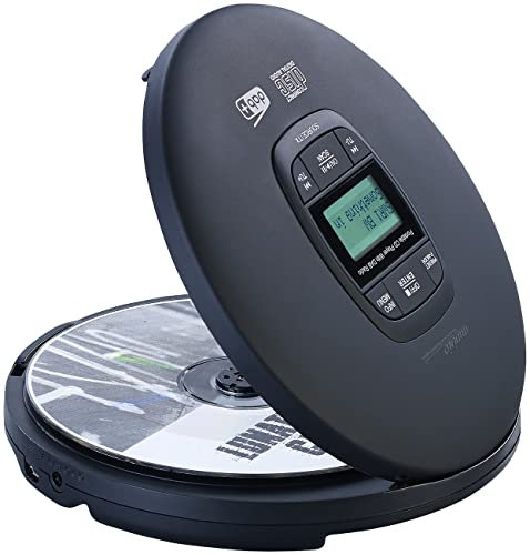 auvisio tragbarer CD Spieler: Tragbarer CD-Player, DAB+ Radio, Bluetooth, Akku, (Versandrückläufer) (Personal-Player, Discman, Stereoanlage)