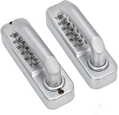Keyless Door Lock, Double Sided Lock Code Keyless Keypad Locks For Doors Bedroom Door Lock with Handle for Outdoor Gates Fences