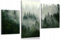 HUBDECO 3-Teiliges Leinwand Bild Wohnzimmer - Bilder, Poster, Kunstdrucke - Leinwandbild - Bild auf Leinwand - Tolle Zimmerdekoration - Schlafzimmer Bilder - 94x60 cm Wald Natur