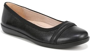 LifeStride Women's Nile Ballet Flat, Black, 6 UK