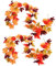 com-four® 2X Herbstgirlande aus künstlichen Ahornblättern - 3,5 m Deko-Kette - herbstliche Hängedekoration als Tischschmuck, Wandbehang, Fensterdeko, DIY - 175 cm/Stück (2 Stück - Herbst)