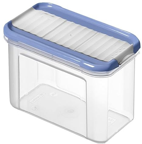 Rotho Vorratsdose Domino, 0,75 l horizon blau, Streudose