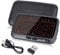 KeautFair H18 Mini Wireless Keyboard Touchpad Full Screen Portable Adjustable Backlight RGB Rechargeable Portable Cordless 1600DPI for PC/Laptop/Smartphone/Playstation Windows/iOS/Android(Black)