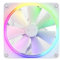 F120 140 RGB DUO 120 140mm double-sided aperture chassis water cooling fan (Color : F140 RGB DUO white 14CM single)