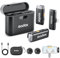 Godox WES1 Kit2 Kabelloses Lavalier-Mikrofon für iPhone/Lightning,8 Stunden Akkulaufzeit, Zweikanal-2,4-G-Funkmikrofon, 200 m Reichweite, Geräuschunterdrückung mit Ladeetui für Vlogging, TikTok