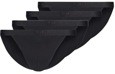 Skiny - Basic - Slip/Unterhose - 4er Pack (XXL Schwarz)