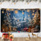 Frohe Weihnachten Background Party Deko, Große Merry Christmas Weihnachtsbaum Geschenk Weihnachtsbanner Backdrop für Winter Outdoor Indoor Wand Hof Weihnachtsdeko Hintergrund Neujahr Heiligabend Deko