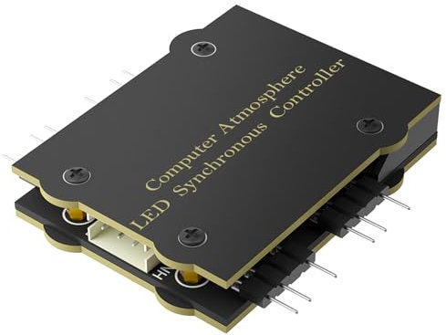 LeHang 5V 3PIN A-RGB Fan Controller, 5V Illuminazione Controller, Computer Atmosfera RGB LED Sincronizzazione Controller per PC Desktop