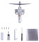 CreativeBlocker Stirling Motor Modell Bausatz - Metall Flugzeug Motor Modell, Propeller Motor Modell, DIY Verbrennungsmodell mit Alkohollampe, STEM Educational Toy, Weihnachtsgeschenke