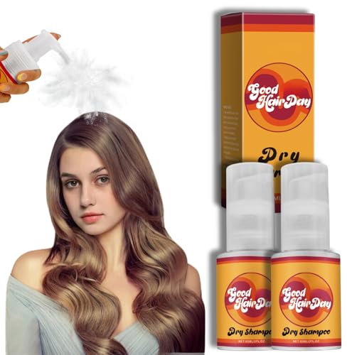 Dry Shampoo 2Pcs Good-As-Hair-Day Dry Shampoo Powder Travel Shampoo And Conditioner Brunette DryShampoo TravelSize DryShampoo Brunette Natural Dry Hair Shampoo Travel DryShampoo For All TypeHair