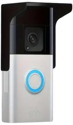 Universal Ring Doorbell Cover & Rain Shield - Compatible with Ring Doorbell Models - Waterproof Security Protector - Durable Weatherproof Design for Outdoor Use - Easy Installation Doorbell Accessory