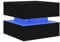 vidaXL Couchtisch mit LED-Leuchten Schwarz Eichen-Optik 50x50x40 cm