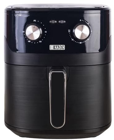 Haden 6.5L Air Fryer - Black | Large Capacity, High-Speed Air Circulation, Adjustable Timer & Temperature, Non-Stick Basket