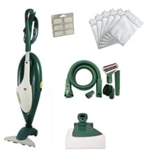 Generico Folletto VK135 Aspirapolvere con Battitappeto, Kit Accessori, Sacchetti e Profumini, Ricondizionato, Verde