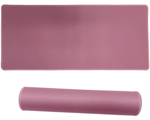 Jahosin Gaming Mouse Pad, base in gomma antiscivolo, [70x30cm] Computer Desk Mat per PC, Mac, Laptop - bordi cuciti e superficie liscia per il gioco, ufficio, casa-70x30 DarkpinkJ