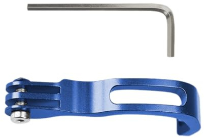 Uhidka Folding Bicycle Front Fork Lamp Bracket Bicycle Lamp Extension Bracket Aluminum Alloy Extension Fittings Blue