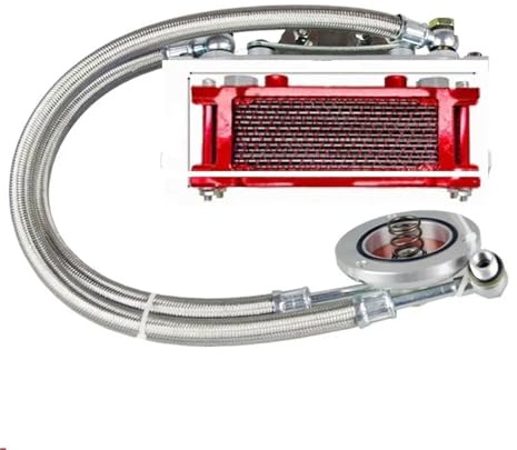 Engine Radiator Fit For suzuki GN125 GZ125 GSX125 EN125 125cc motorcycle chopper vintage For yamaha Radiator oil cooler(Red Radiator)