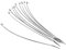 Highway Hawk Chrom Kabelbinder für Motorrad/Automotive 10 x 200mm