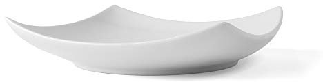 Holst Porzellan YO 025 YoYo Osaka Assiette carrée incurvée en Porcelaine 25 cm Blanc 24,5 x 24,5 x 5 cm