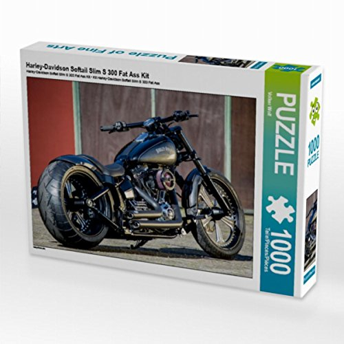 CALVENDO Puzzle Harley-Davidson Softail Slim S 300 Fat Ass Kit 1000 Teile Puzzle quer | Lege-Größe cm Foto-Puzzle für glückliche Stunden