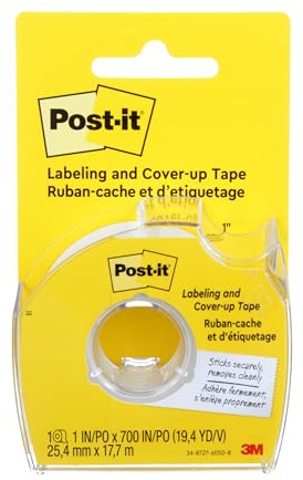 Post-it Labeling & Cover-Up Tape, 1 Roll, 1 in x 700 in (658)